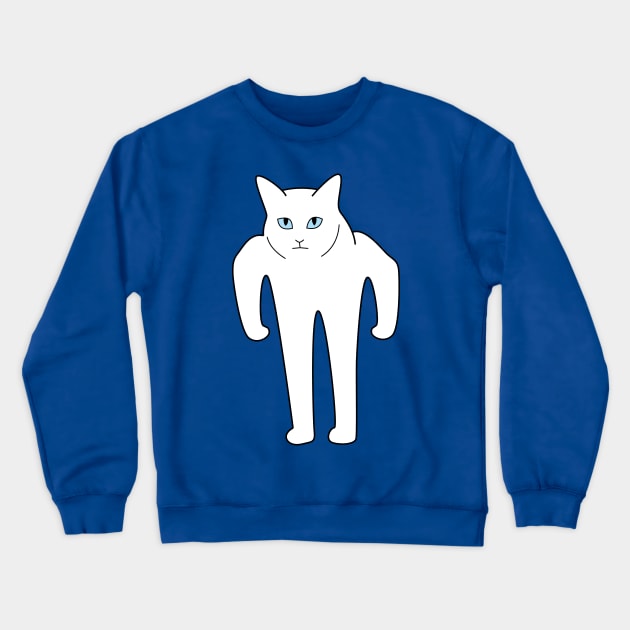 Buff Half-Cat Crewneck Sweatshirt by Sashen